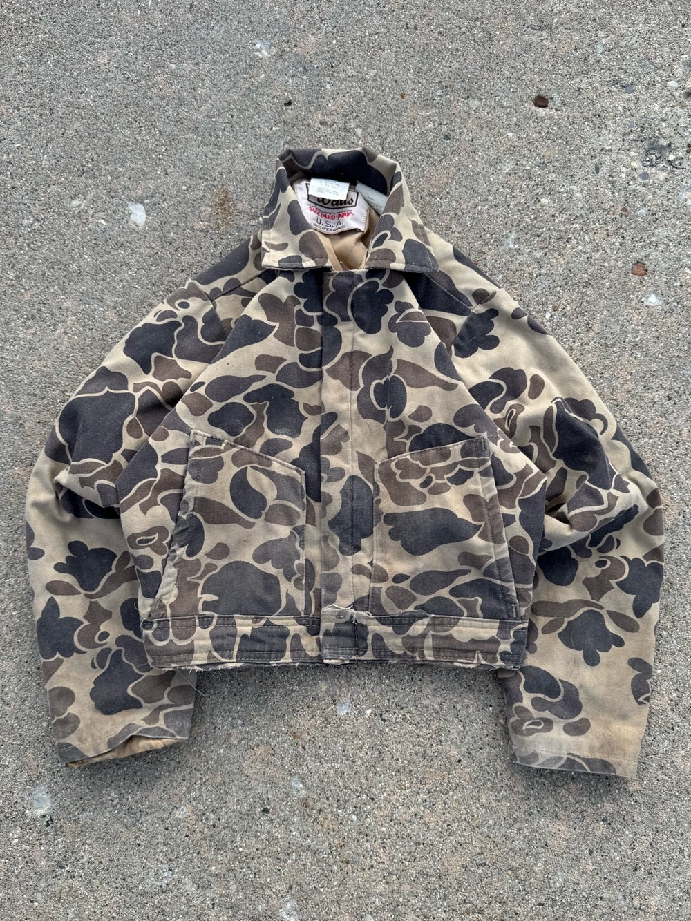 Vintage Walls Cropped Work Jacket